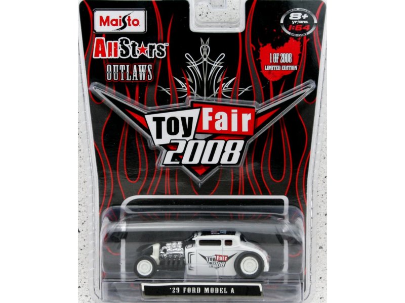 FORD Model A - 1929 - white - Toy Fair 2008 - LIMITED - Maisto 1:64