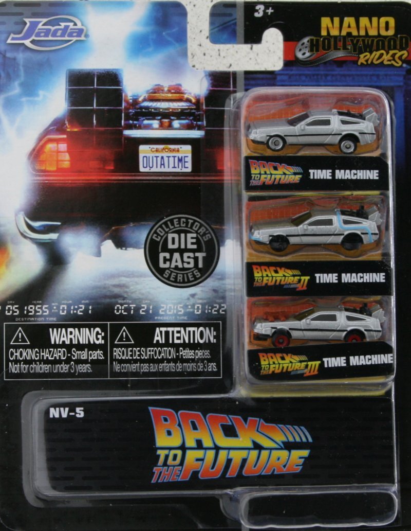 DMC DeLorean LK Coupe - 3er Set / Set of 3 - Back to Future - JADA 1,65 Inch