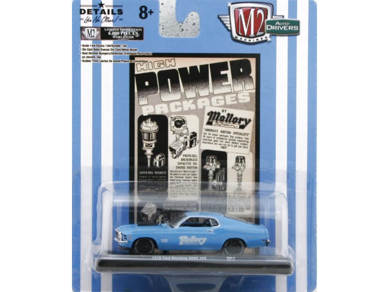 FORD Mustang Boss 429 - Mallory - 1970 - blue - M2 Machines 1:64