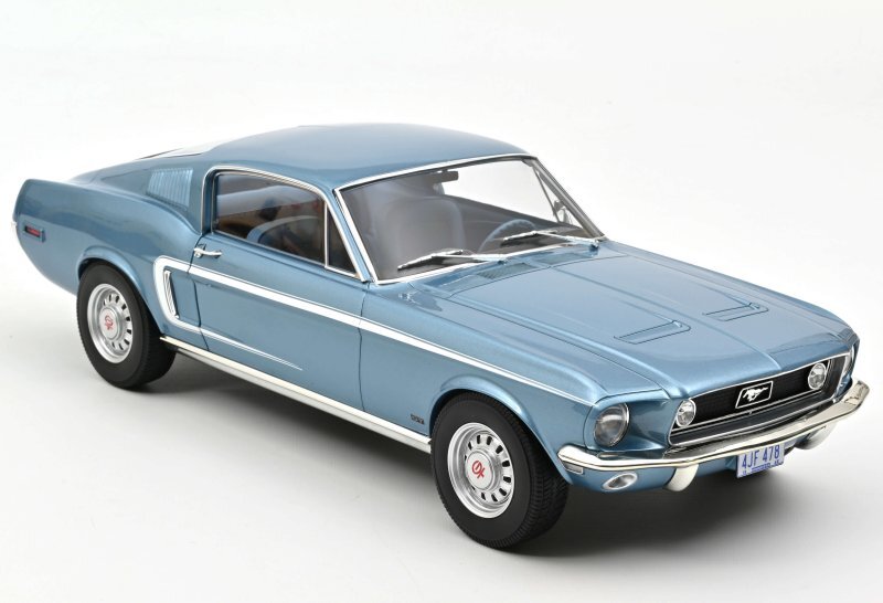 FORD Mustang GT - Fastback - 1968 - lightbluemetallic - Norev 1:12
