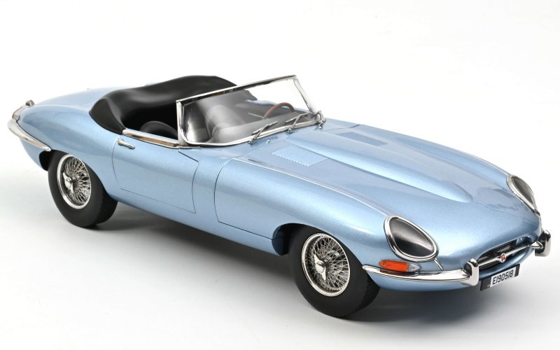 JAGUAR E-Type Cabriolet - 1962 - bluemetallic - Norev 1:12