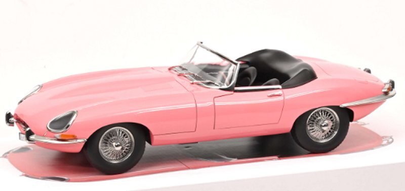 JAGUAR E-Type Cabrio - Limited 300 - 1962 - Estee Lauder - pink - Norev 1:12