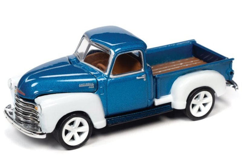 CHEVROLET 3100 Pick up - 1950 - bluemetallic / white - Auto World 1:64