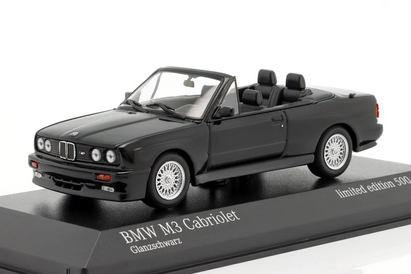 BMW M3 Cabrio - E30 - 1988 - black - Minichamps 1:43