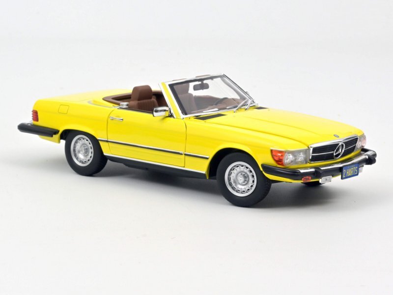 MB Mercedes Benz 450 SL - US Version - 1979 - yellow - Norev 1:18