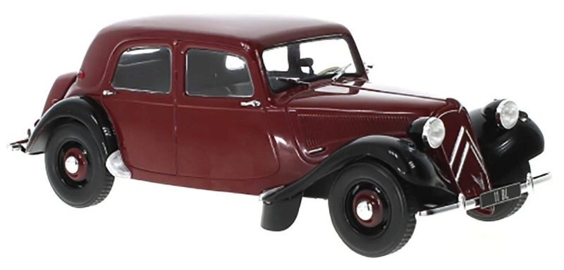 CITROEN Traction Avant 11BL - 1952 - darkred / black - White Box 1:24