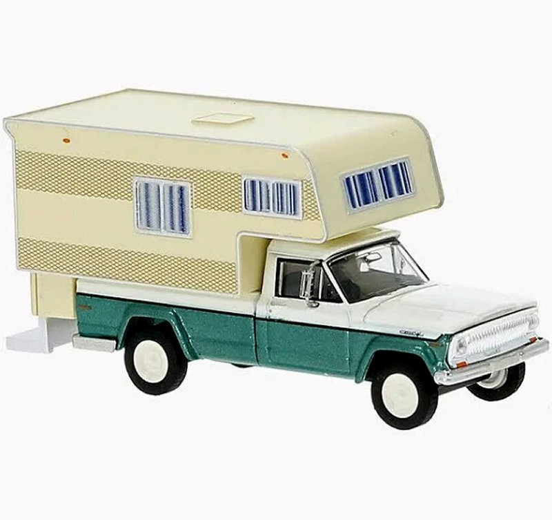 JEEP Gladiator B - Camper - 1968 - green - Brekina 1:87