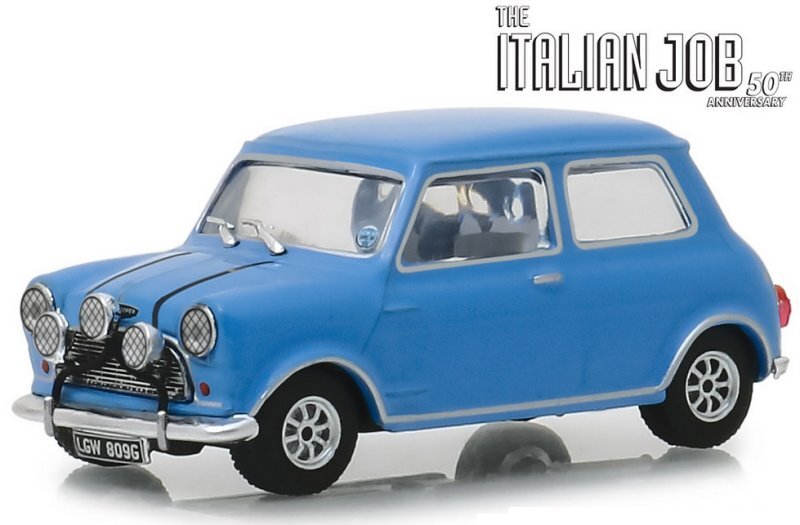 AUSTIN MINI Cooper S 1275 MkI - Italian Job  - 1967 - blue - Greenlight 1:43