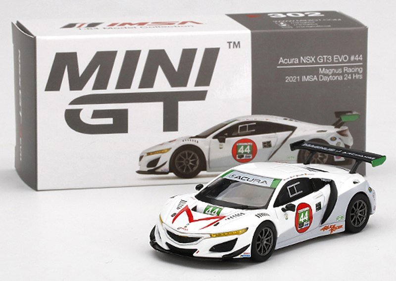 ACURA / HONDA NSX GT3 Evo - #44 IMSA - 2021 - Daytona 24h - Mini GT 1:64