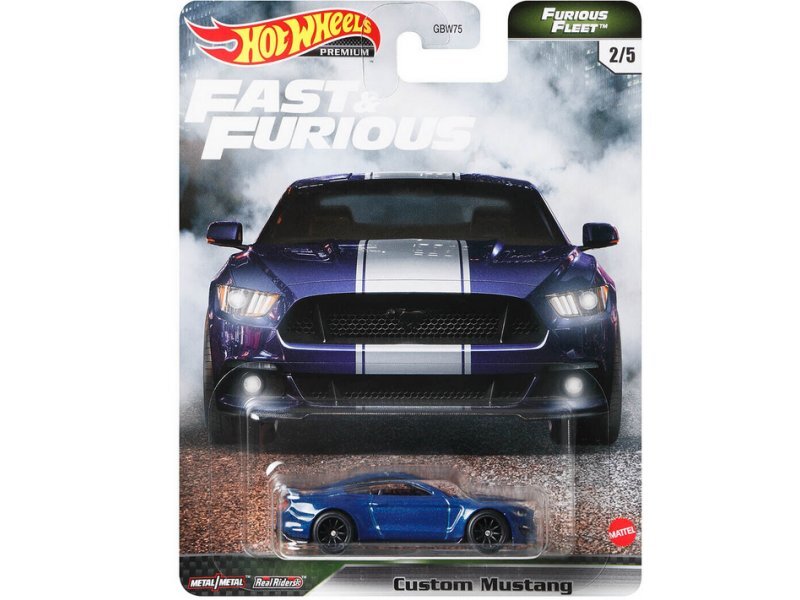 FORD Mustang Custom - bluemetallic - Hot Wheels 1:64