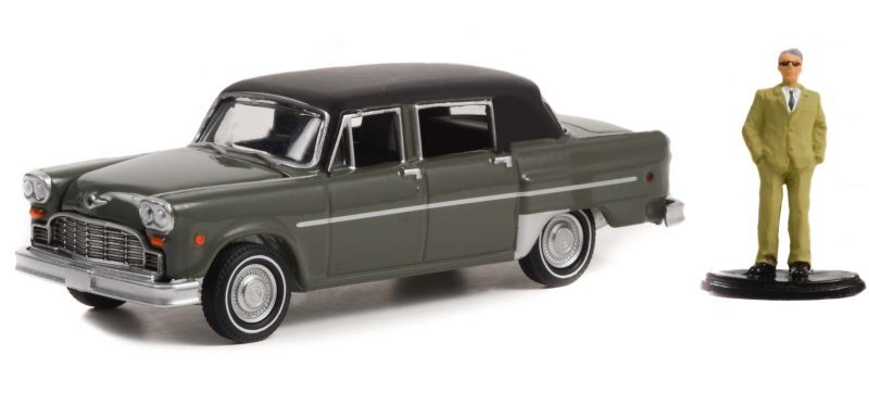 CHECKER Marathon A12-e with driver - 1982 - grey - Greenlight 1:64