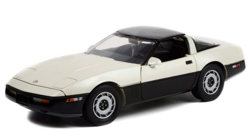 CHEVROLET Corvette - Malcom Konner - 1986 - black / white - Greenlight 1:18