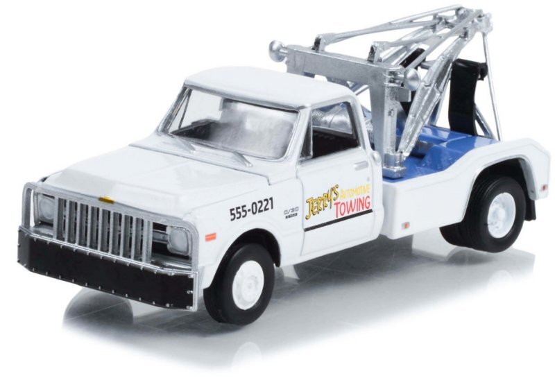 CHEVROLET C-30 Dually Wrecker - 1969 - white - Greenlight 1:64