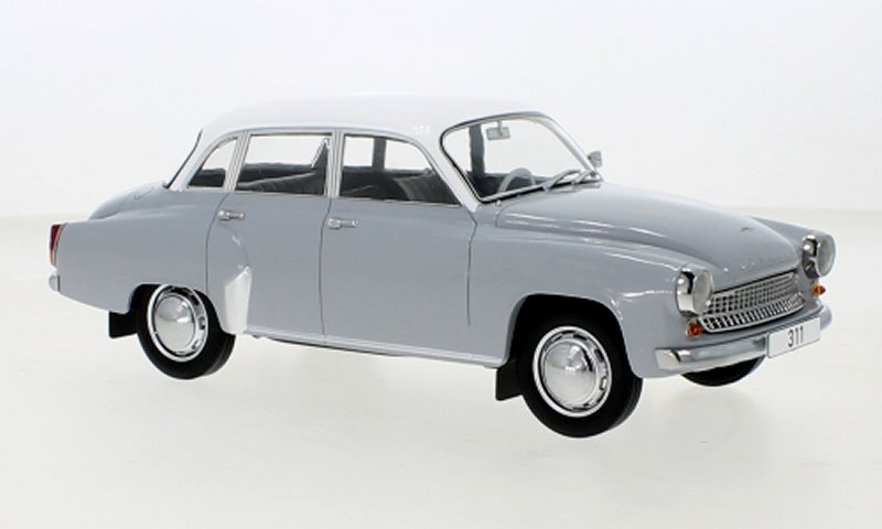WARTBURG 311 - 1959 - grey / white - MCG 1:18