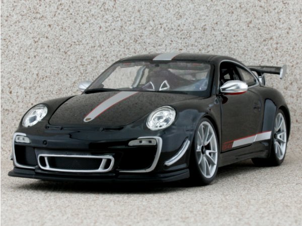PORSCHE 911 GT3 RS 4.0 - black / silver - Bburago 1:18