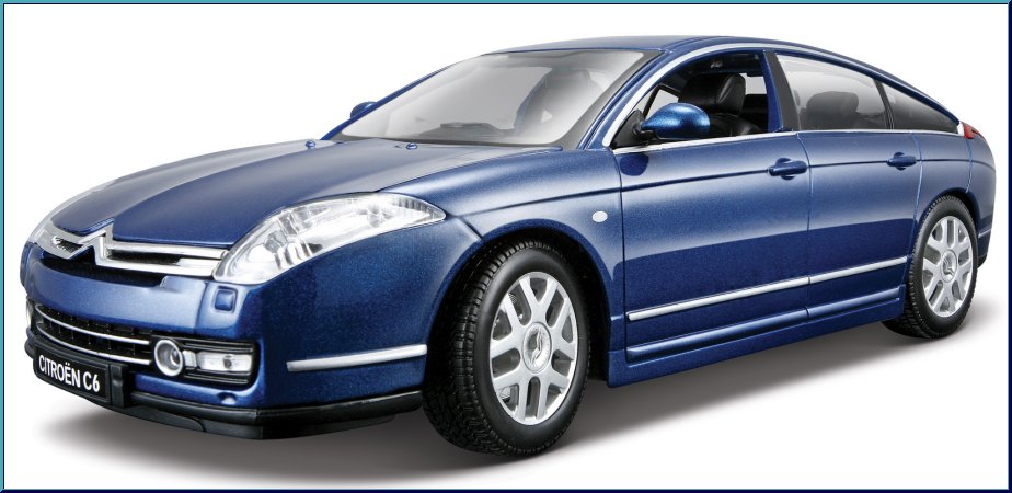 シトロエン C6 1/18 ミニカー 青