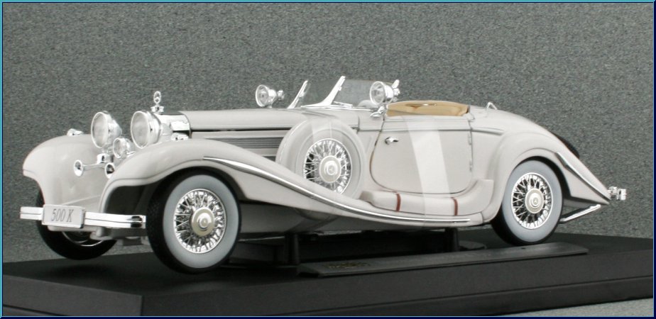 Mb Mercedes Benz 500k Special Roadster 1936 White Maisto 1 18 Ebay