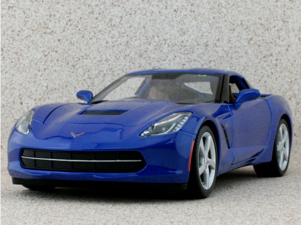 CHEVROLET Corvette Stingray - 2014 - bluemetallic - Maisto 1:18