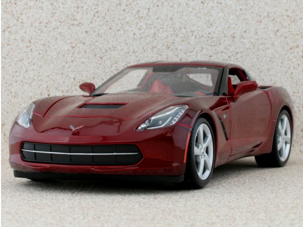 CHEVROLET Corvette Stingray - 2014 - redmetallic - Maisto 1:18
