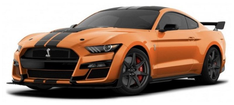 FORD Mustang SHELBY GT 500 - 2020 - orange / black - Maisto 1:18