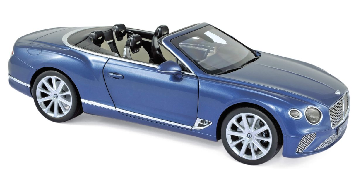 BENTLEY Continental GT Cabrio - 2019 - blue crystal metallic - Norev 1:18