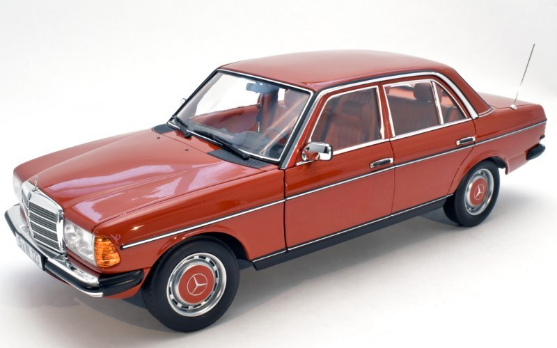 MB Mercedes Benz 200 - W123 - 1980 / 1985 - english red - Norev 1:18