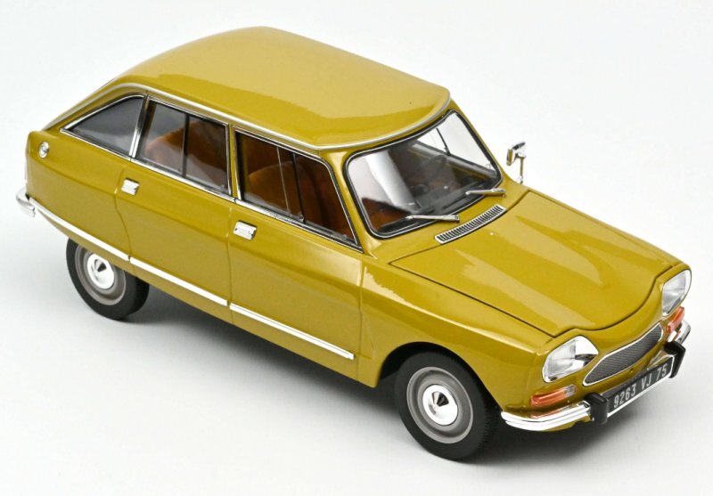 CITROEN Ami 8 Club - 1969 - Bouton d`Or yellow - Norev 1:18