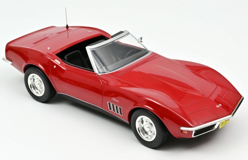 CHEVROLET Corvette Convertible - 1969 - red - Norev 1:18