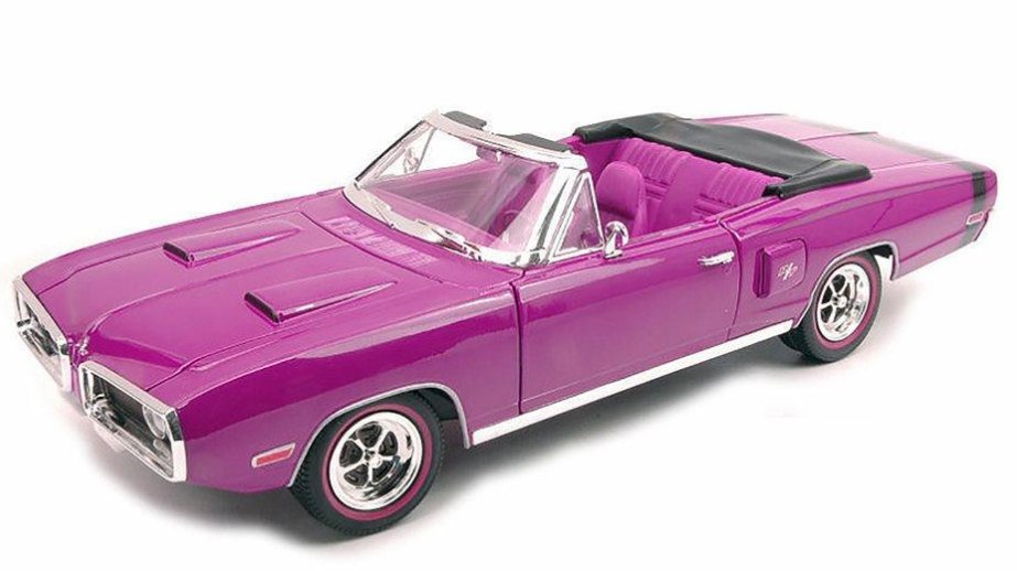 DODGE Coronet R/T Cabrio - 1970 - purplemetallic - Lucky Die Cast 1:18