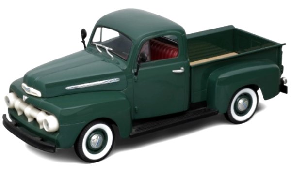 FORD F-1 Pick up - 1951 - darkgreen - WELLY 1:18