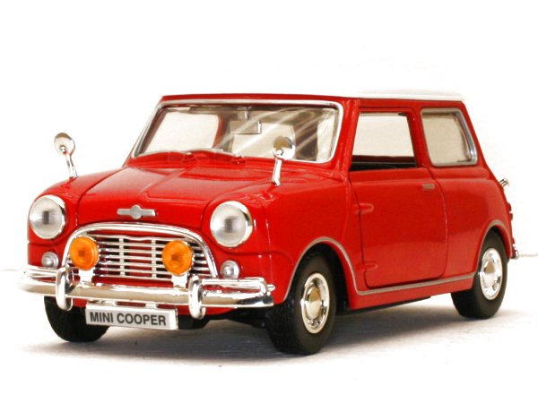 MINI Cooper - red / white - MotorMax 1:18