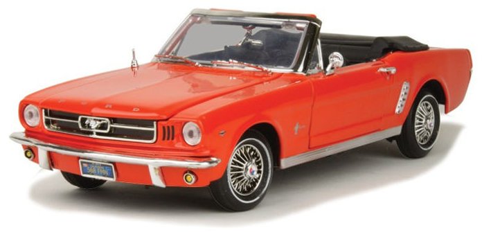 FORD Mustang - 1964 1/2 - redorange - MotorMax 1:18