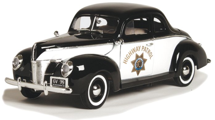FORD DeLuxe - 1940 - Highway Patrol - MotorMax 1:18