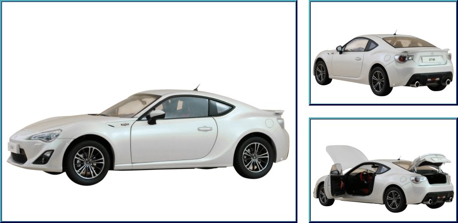 TOYOTA GT86 - whitemetallic - Century Dragon 1:18