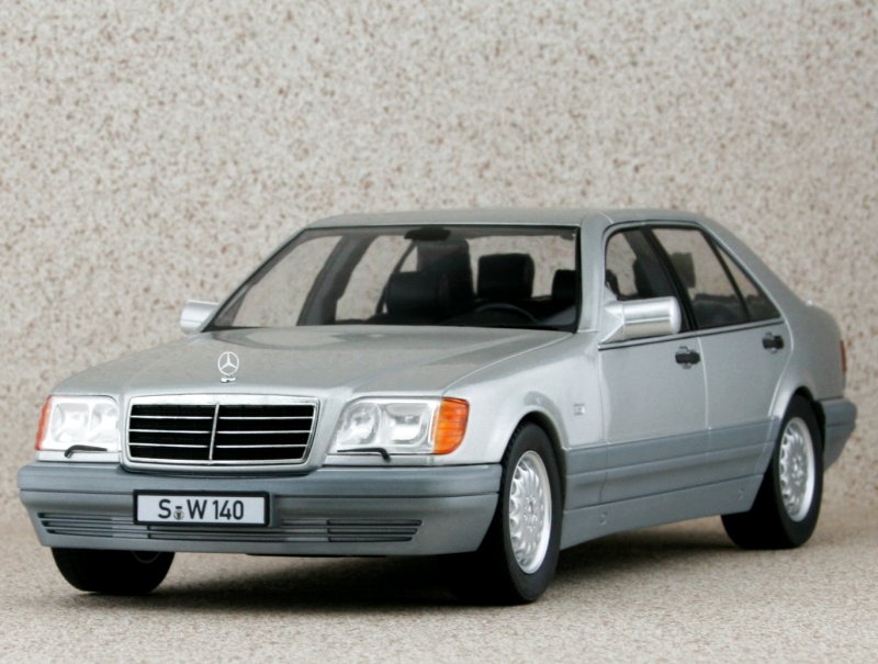 MB Mercedes Benz S 500 / S-Klasse - W140 - 1994 - silver - iScale 1:18