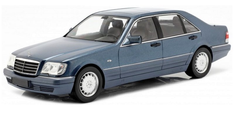 MB Mercedes Benz S 500 / W140 - 1994 - azurite blue - iScale 1:18