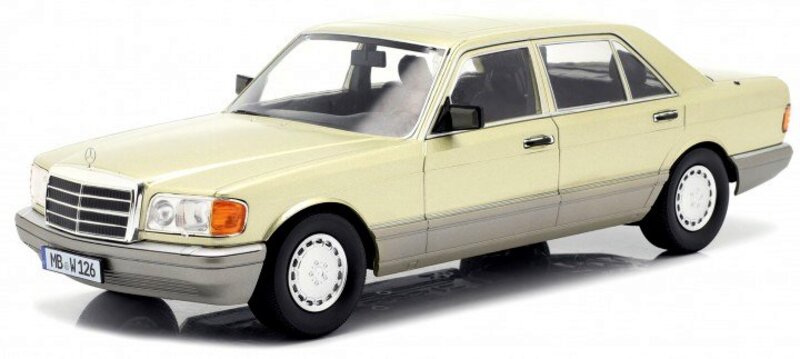 MB Mercedes Benz 560 SEL - W126 - 1985 - greengoldmetallic - iScale 1:18