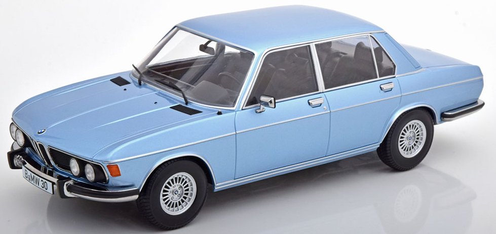 BMW 3.0 S - 1971 - lightbluemetallic - KK 1:18