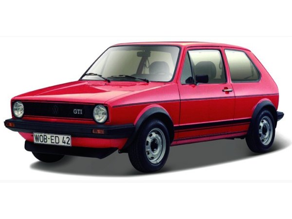VW Volkswagen Golf - 1979 - red - Bburago 1:24