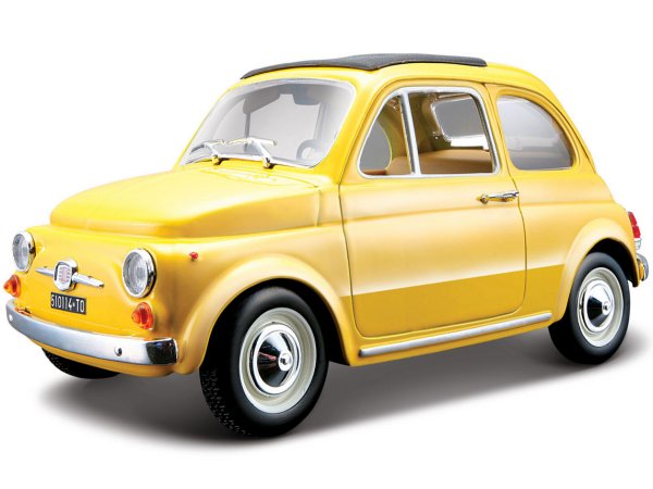 FIAT 500 F - 1965 - yellow - Bburago 1:24