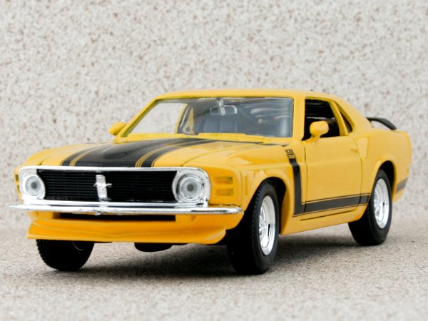 FORD Mustang Boss 302 - 1970 - yellow - Maisto 1:24