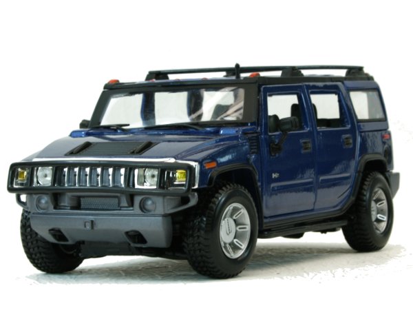 AMC HUMMER H2 SUV - 2003 - bluemetallic - Maisto 1:27