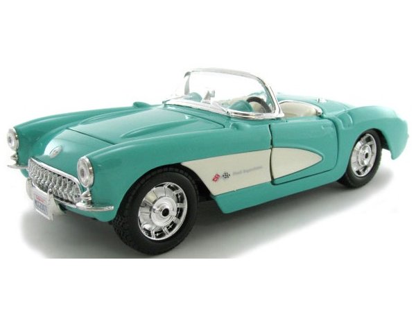 CHEVROLET Corvette - 1957 - turquoise - Maisto 1:24