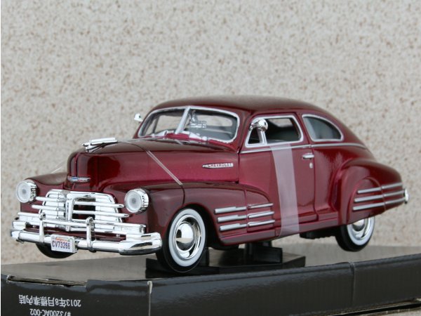 CHEVROLET Aerosedan Fleetline - 1948 - redmetallic - MotorMax 1:24