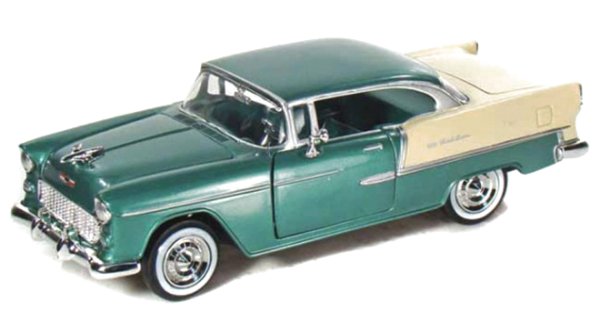CHEVROLET Bel Air - 1955 - greenmetallic - MotorMax 1:24