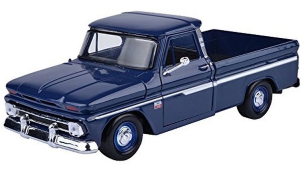CHEVROLET C10 Fleetside Pick up - 1966 - blue - MotorMax 1:24