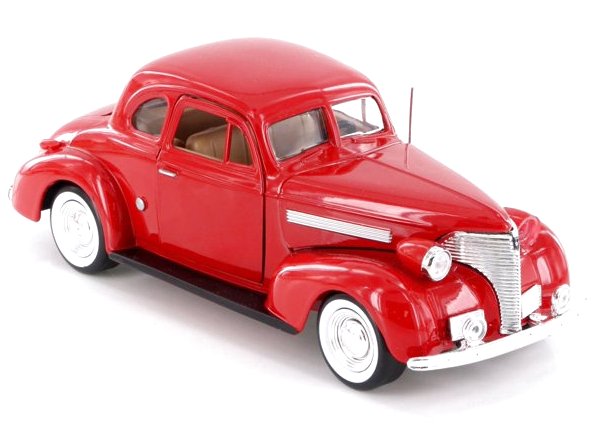 CHEVROLET Coupe - 1939 - red - MotorMax 1:24