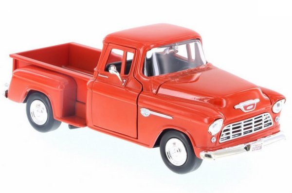 CHEVROLET 5100 Stepside - 1955 - redorange - MotorMax 1:24