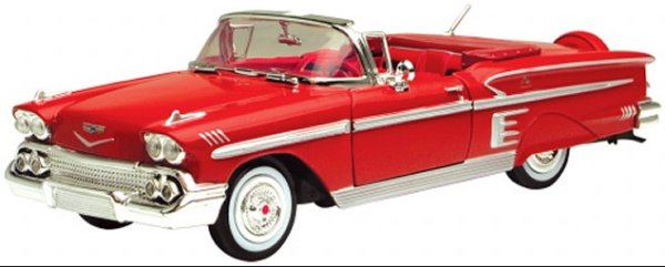 CHEVROLET Impala - 1958 - red - MotorMax 1:24