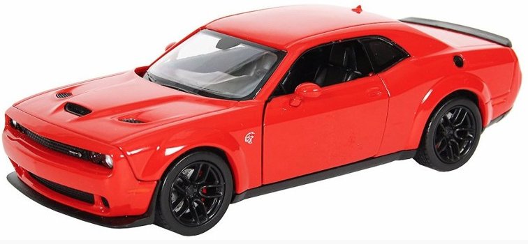 DODGE Challenger SRT Hellcat - 2018 - red - MotorMax 1:24